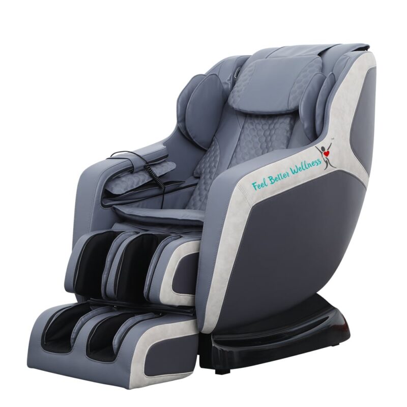 4D Full Body Zero Gravity Shiatsu Adjustable Electric Massage Chair Blue