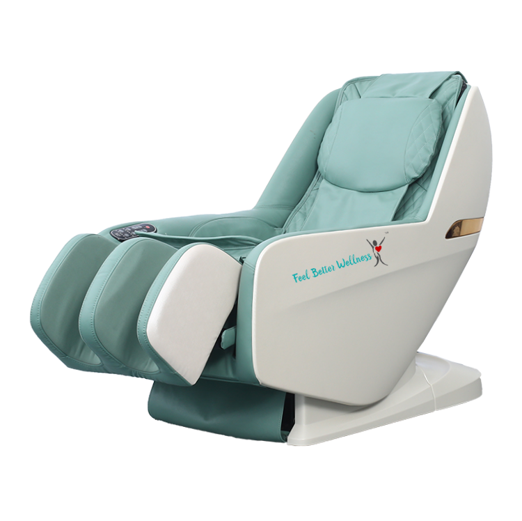 mini turquoise massage chair reclined