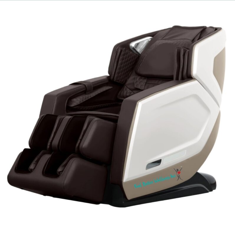 4D Zero Gravity LUX Massage chair brownwhite
